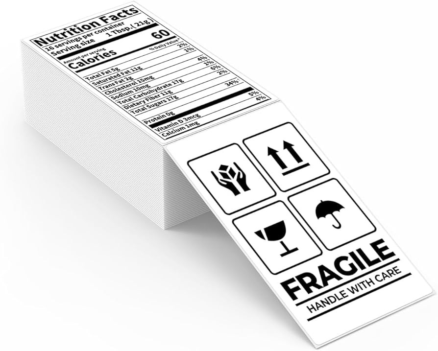 MUNBYN 3x5 Inch Thermal Shipping Labels, Fanfold Thermal Printer Labels, Multipurpose Labels for ... | Amazon (US)