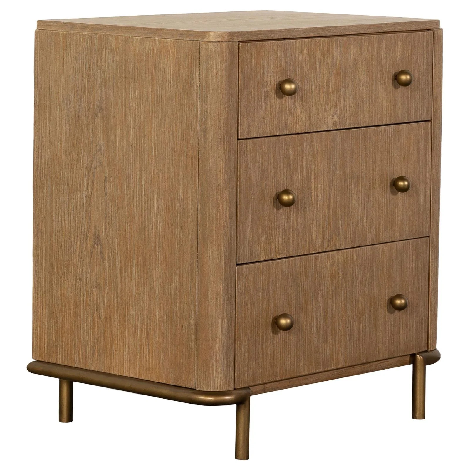 Arini 3-drawer Nightstand with Dual USB Ports Sand Wash | Walmart (US)