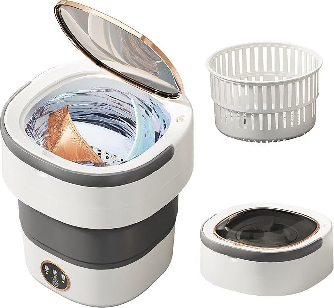 Portable Washing Machine 20L —Small Foldable Washer with Spin Basket, 3 Mode Deep Clean — Min... | Amazon (US)