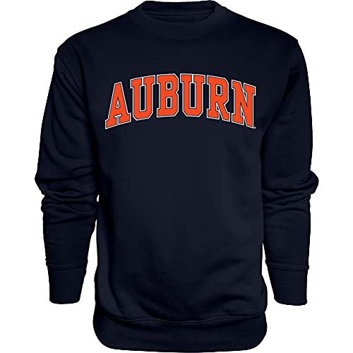 Blue 84 Men's Auburn Tigers Arching Team Color Crewneck Sweatshirt, Auburn Tigers Navy, Medium | Amazon (US)