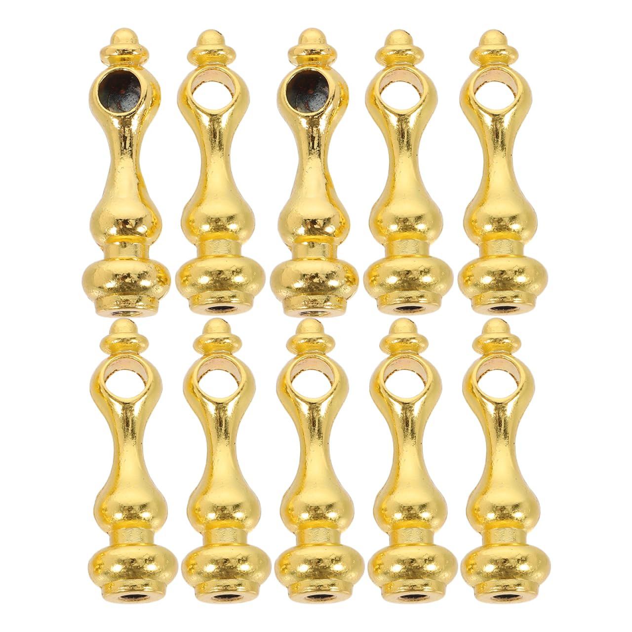 Veemoon 10pcs Shelf Railing Bracket Spindles Connectors, Decorative Gold Metal Spindles Shelves G... | Amazon (US)