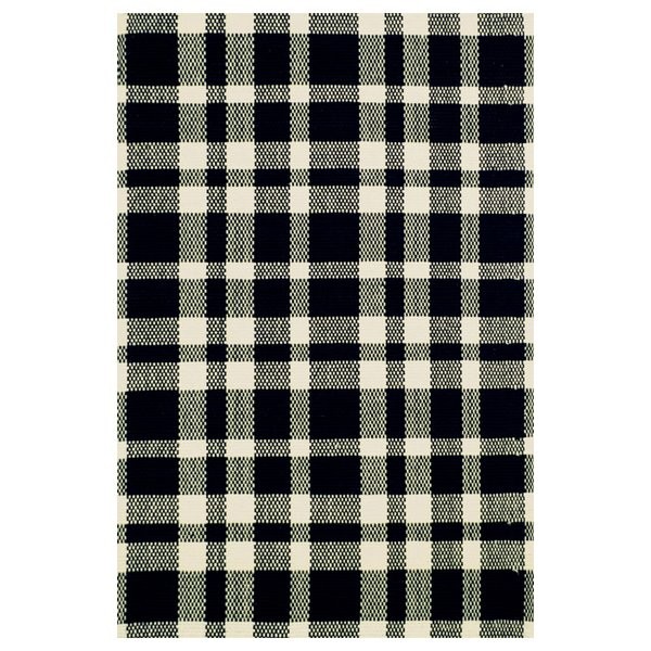 Hand Woven Cotton Black Area Rug | Wayfair North America