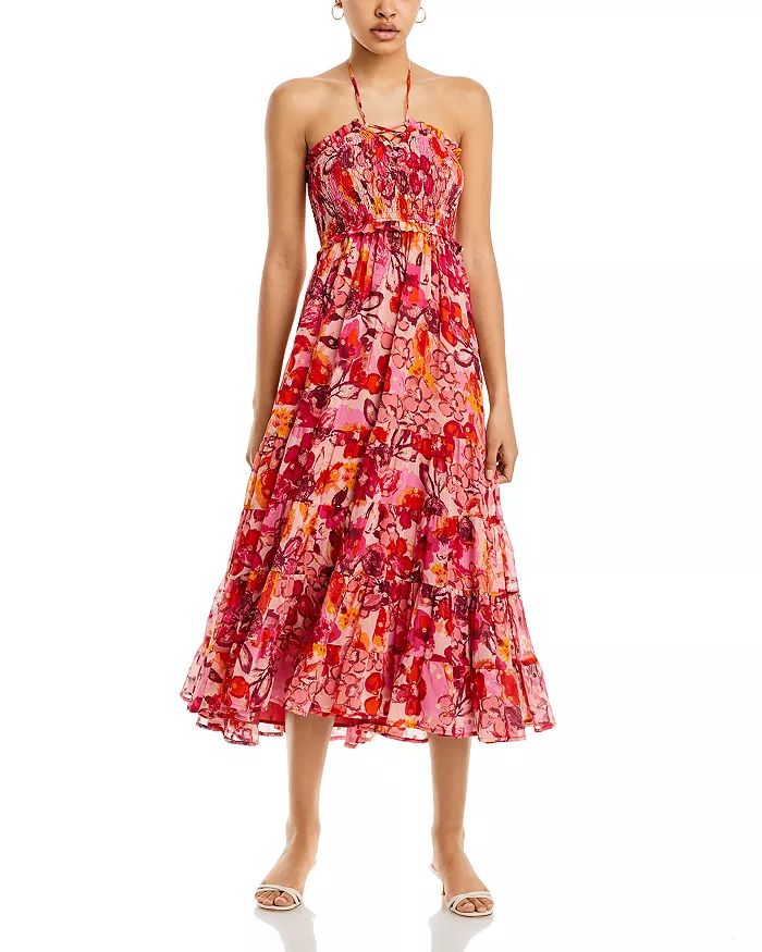 Smocked Halter Midi Dress - 100% Exclusive | Bloomingdale's (US)