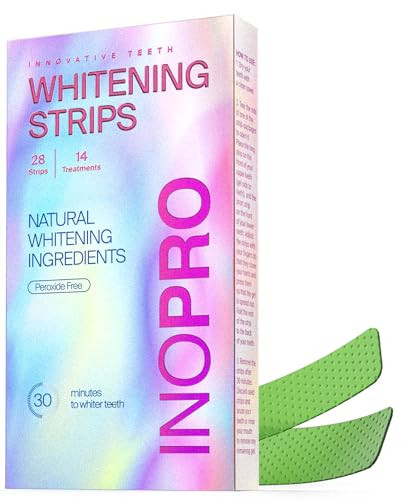 Teeth Whitening Strips 14 Treatments Kit - Sensitive Teeth Whitener, Peroxide Free, Enamel Safe G... | Amazon (US)