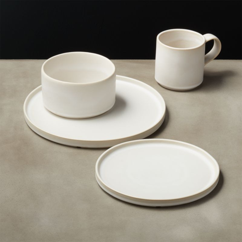 4-Piece Ecru Natural Place Setting + Reviews | CB2 | CB2