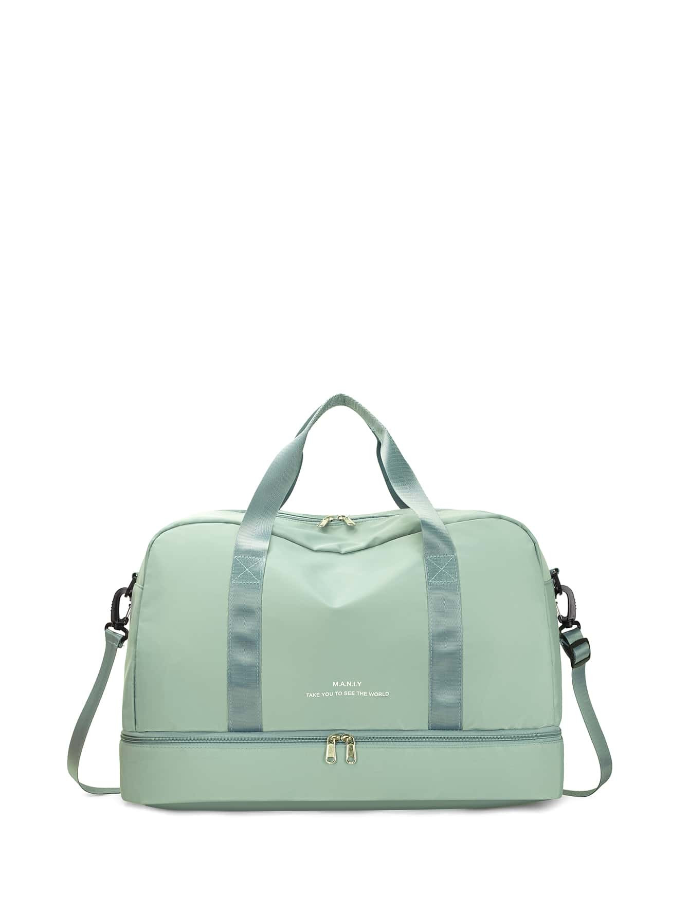 Slogan Graphic Duffel Bag | SHEIN