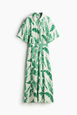 H & M - Tie-belt Shirt Dress - White | H&M (US + CA)
