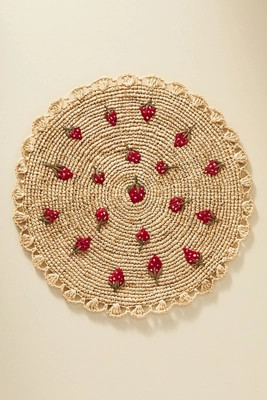 Payton James Handwoven Scattered Fruit Placemat | Anthropologie (US)