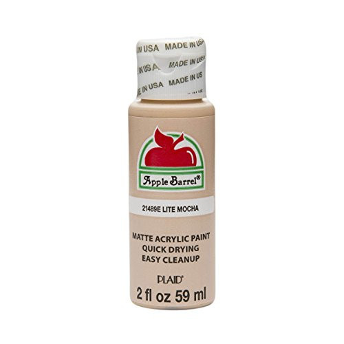 Apple Barrel Acrylic Paint in Assorted Colors (2 oz), 21489, Lite Mocha | Amazon (US)