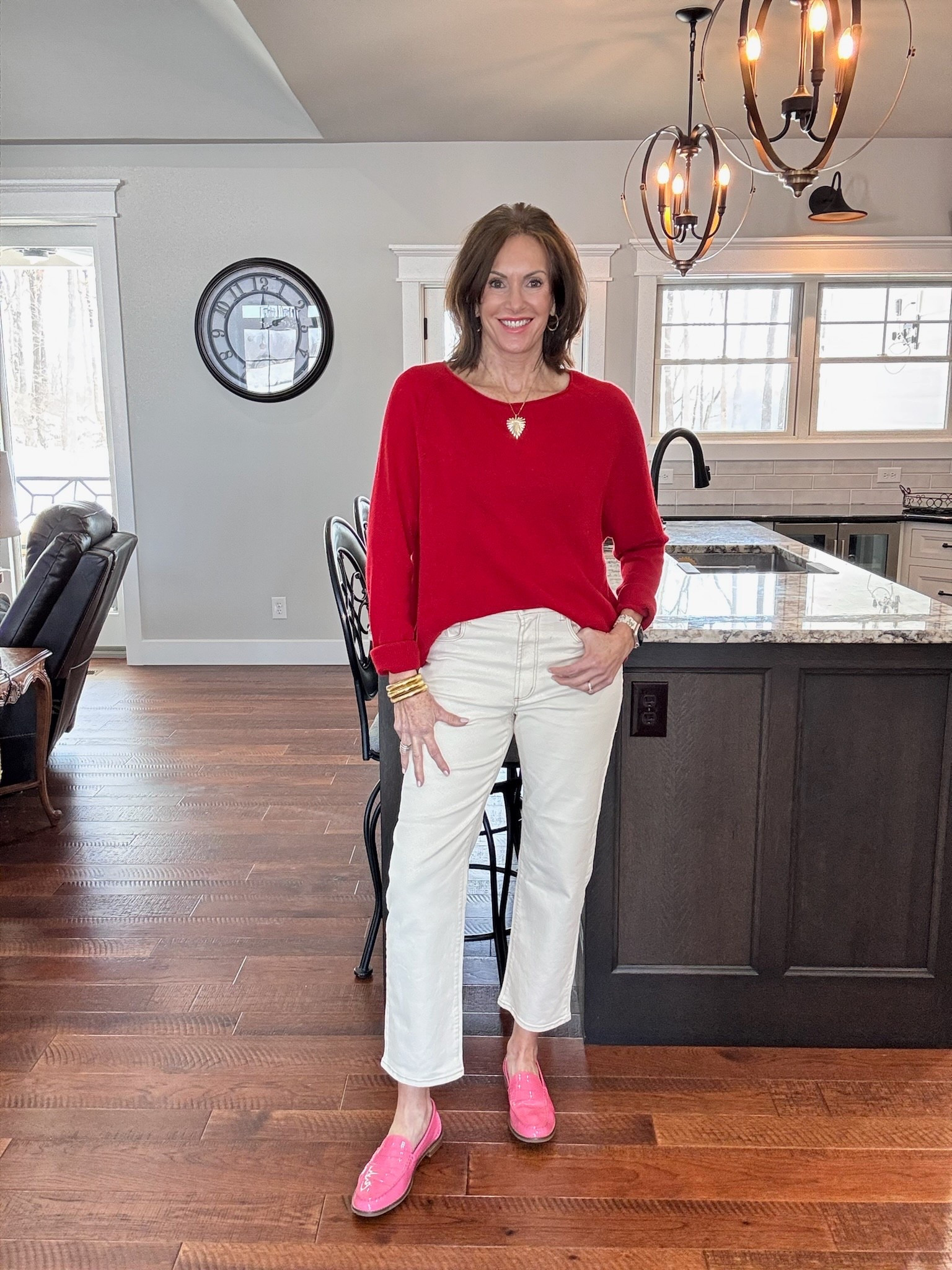 Valentine’s Day outfit inspo! Wearing a size medium/large for the top, 6/8 for pants, and a 10 in my shoes! 
-
-
- 

Women’s fashion, outfit inspo, outfit ideas, what to wear for, fashion over 40, fashion over 50, fall outfit ideas, winter fashion, winter styles, winter outfits, winter outfit inspo, trending fashion, chic style, winter to spring outfits, winter to spring style, winter to spring transition outfits, spring outfits, spring fashion, spring style,  women’s winter outfit, women’s spring outfit

#LTKootd #LTKOver40 #LTKSeasonal