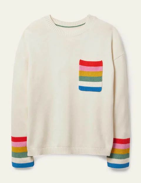 Stripe Pocket Relaxed Sweater | Boden (US)