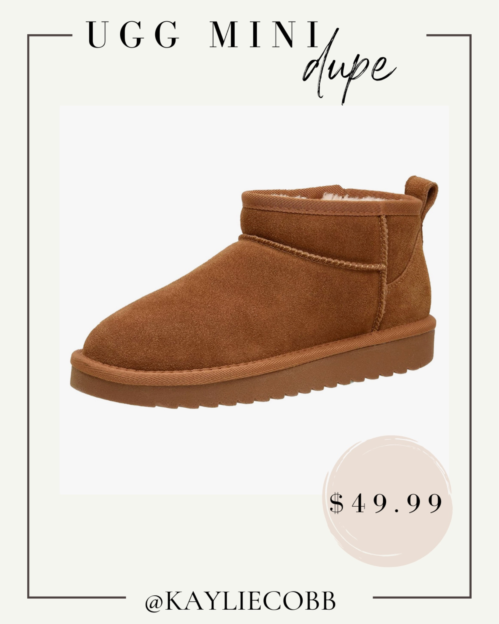 Ugh mini dupes!!! Only $49.99 on Amazon prime. Literally zero difference!!

#LTKshoecrush #LTKSeasonal #LTKunder50