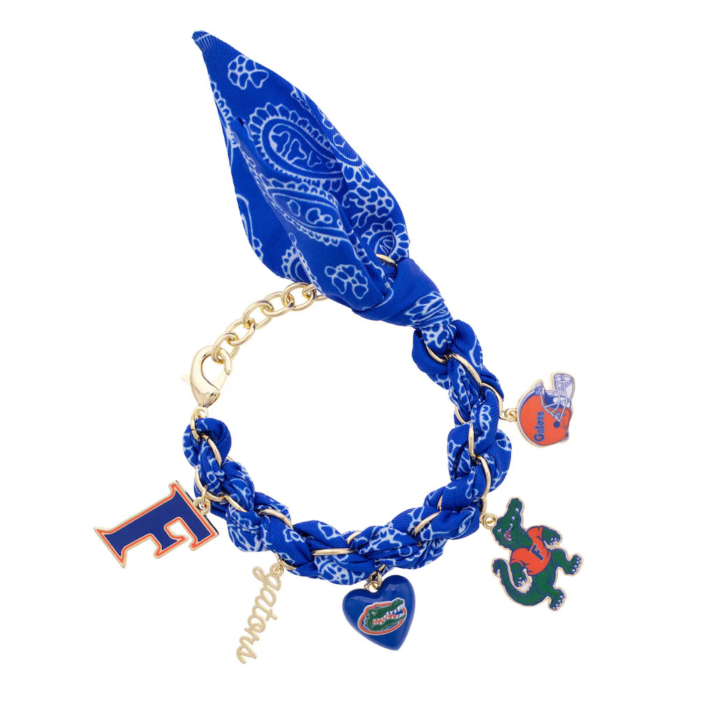 Florida Gators CANVAS Style Women's Bandana Charm Bracelet | Fanatics