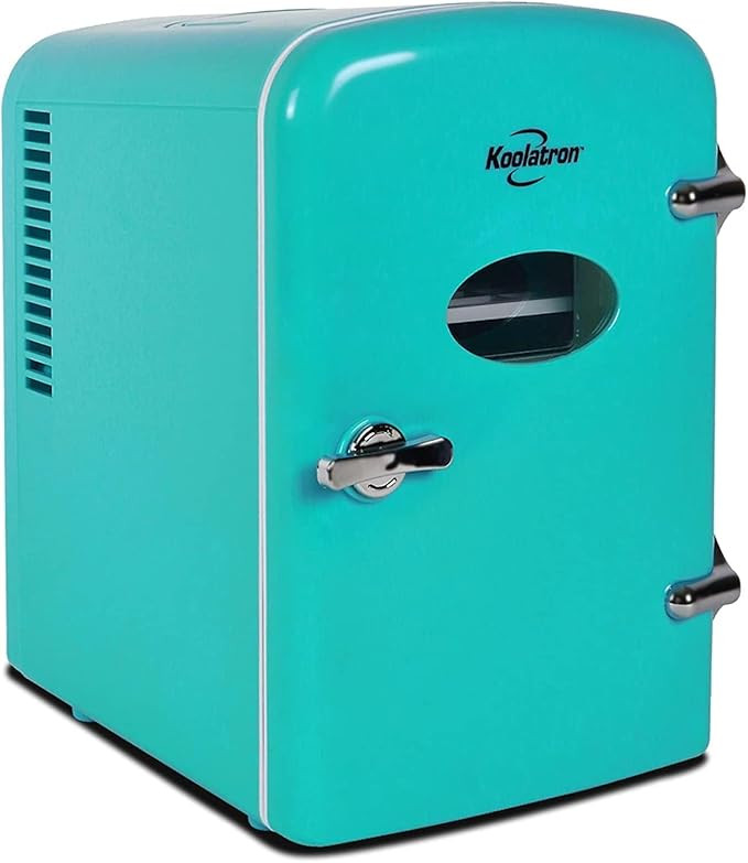 Koolatron Mini Fridge - Refrigerator for Bedroom Office, Portable Table Top Beverage Cooler, 12V ... | Amazon (US)