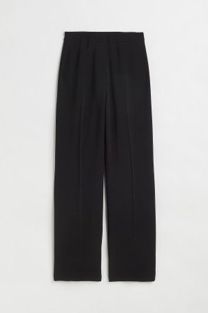 Wide-leg Pants - High waist - Long - White - Ladies | H&M US | H&M (US + CA)