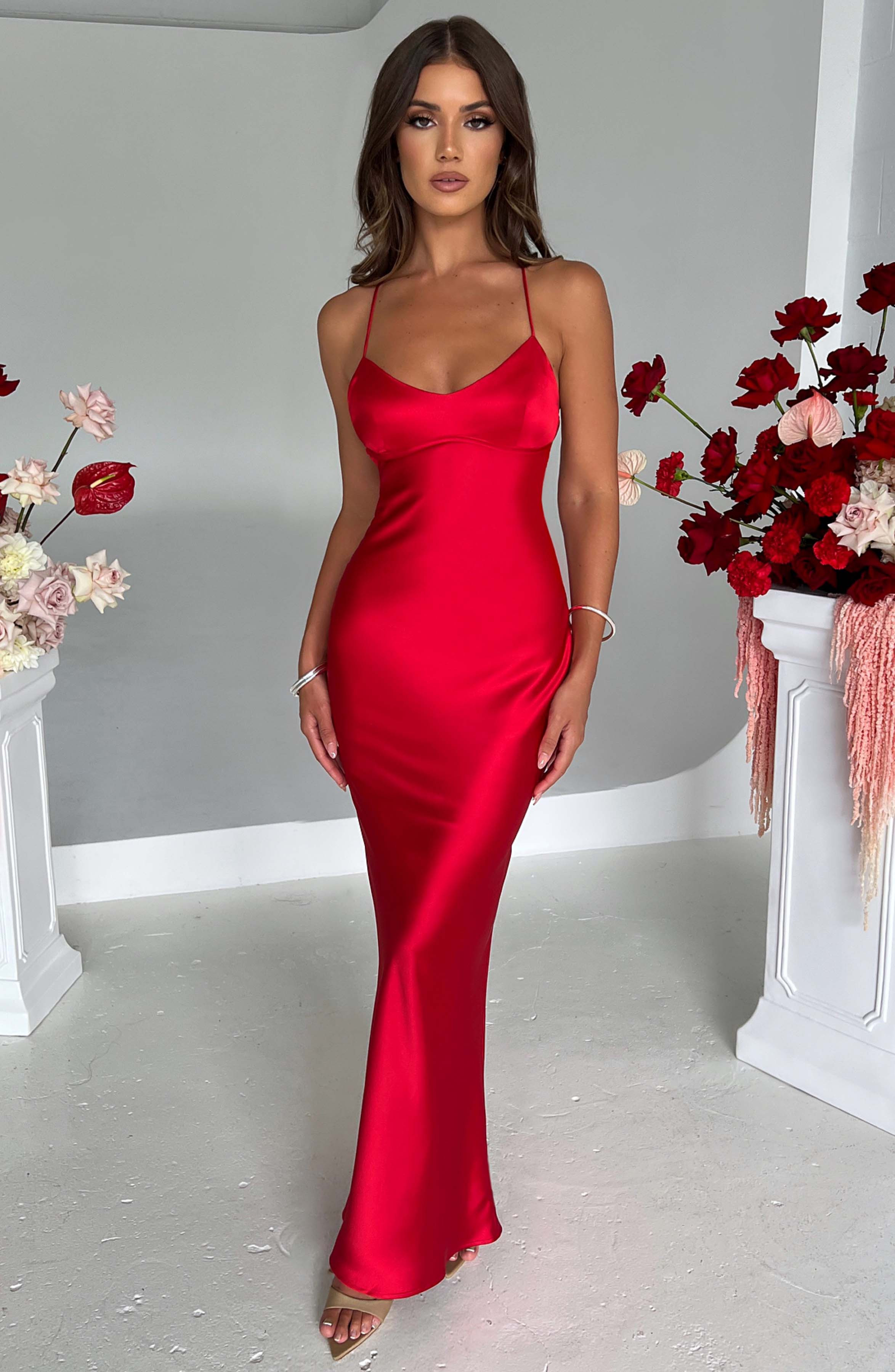 Malika Maxi Dress - Red | Babyboo (global)