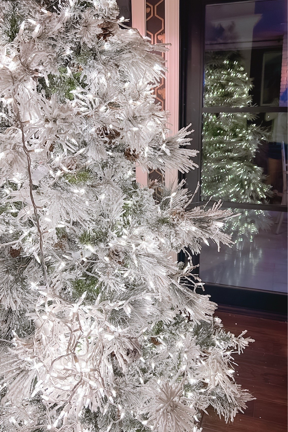 Flocked Christmas trees on sale now 

#LTKSeasonal #LTKHoliday #LTKSaleAlert