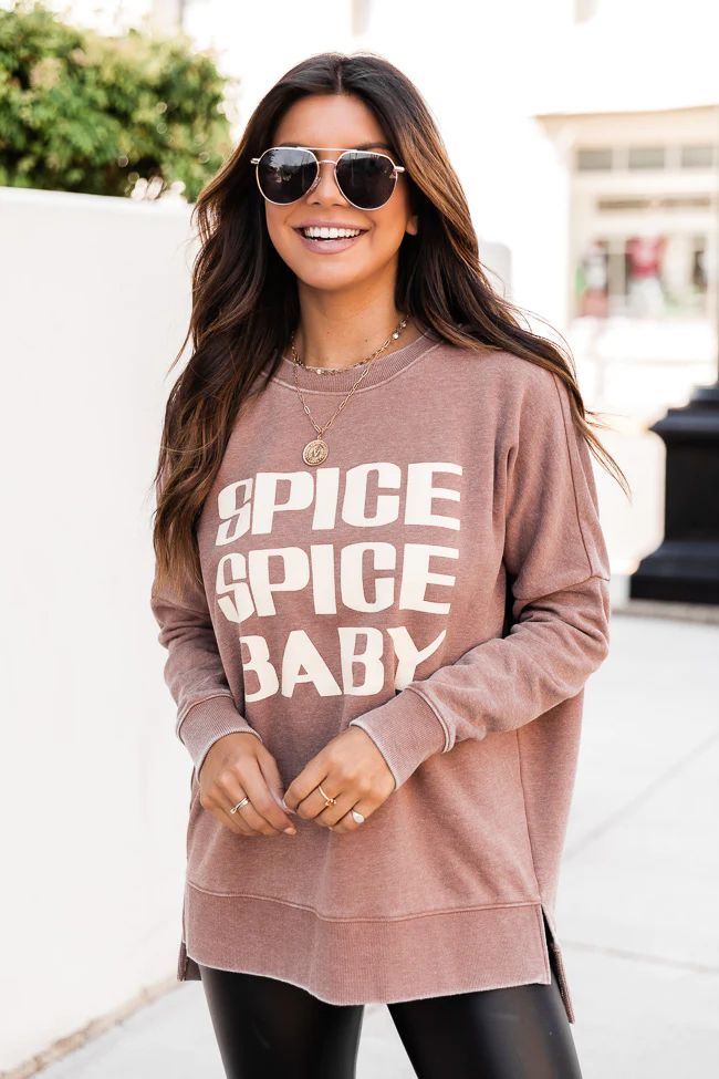 Spice Spice Baby Rust Graphic Sweatshirt | Pink Lily