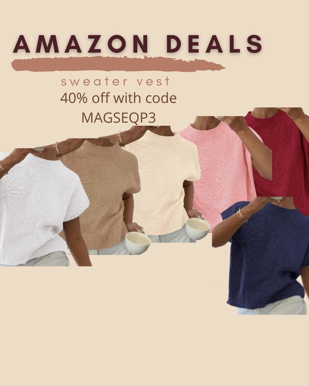 $16 ends 5/7

Amazon fashion
Amazon deals
Sweater vest

#LTKSaleAlert