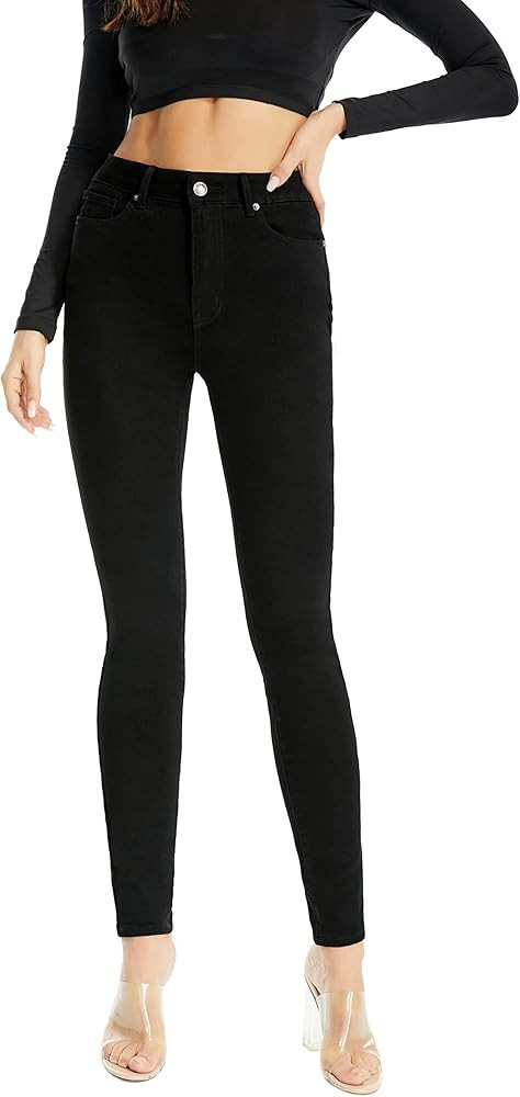 Flying Banana Women's Colored 98% Cotton All Real Pocket Colored Mid Rise Skinny Stretch Jeans (S... | Amazon (US)