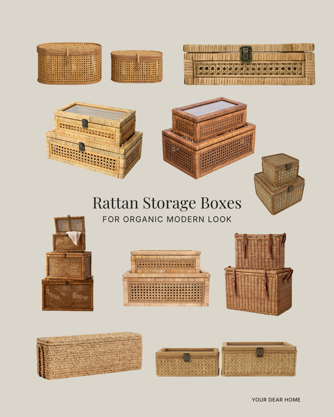 Beautiful storage makes a space feel curated instead of chaotic. Woven boxes hide clutter while adding natural texture to bookshelves and consoles. Linking my favorite rattan storage pieces. 

 #LTKHome