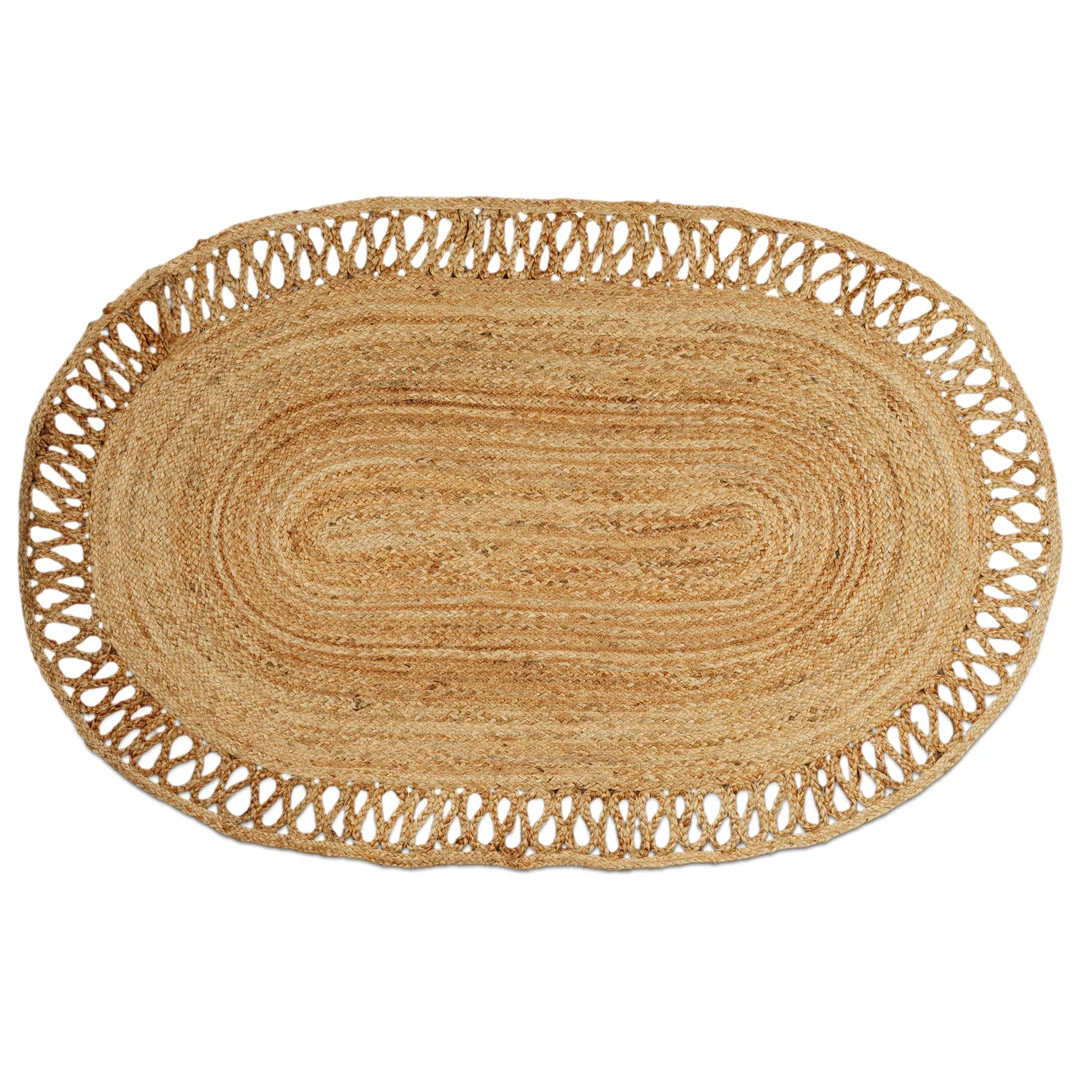 Custom Size Rug Scalloped Jute Runner/ Rug/ Doormat, Jute Scallop Rug, Jute Runner Rug, Natural J... | Etsy (US)