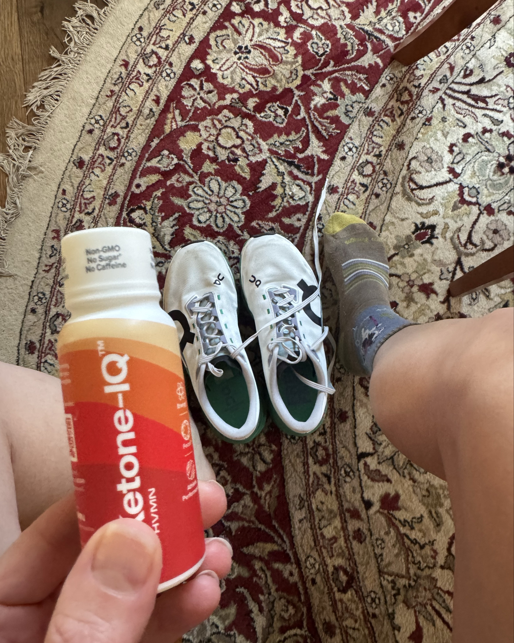 Thursday called for a 10 mi steady pace on the plan I’m following my. I did 11 only bc I shortened the day before. Ketone IQ is fantastic for focus! Love these On Cloud Monster Hypers. 

I meant to take a photo with my outfit wearing my arm Tracksmith arm sleeves but didn’t happen. This was me after taking my hat n glasses off.  I never run without a hat n sun glasses bc Im afraid of getting too much sun ! 

#LTKActive #LTKShoeCrush #LTKOver40