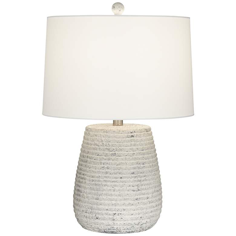 Pacific Coast Lighting Sandstone Handcrafted Modern Ceramic Table Lamp - #548T1 | Lamps Plus | Lamps Plus