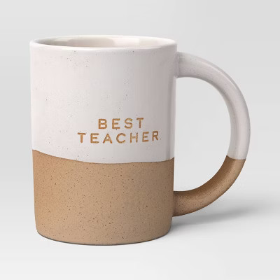14oz Best Teacher Mug Off-White - Room Essentials™ | Target