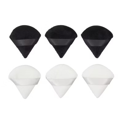 Glamlily 6 Pack Triangle Makeup Velour Puffs for Powder, Foundation, Blush (2.7 In) | Target