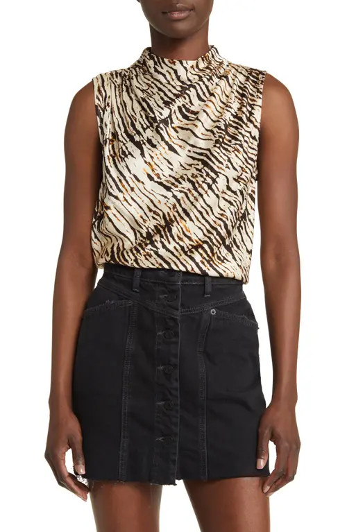 Rails Kaleen Animal Stripe Cowl Neck Sleeveless Top | Nordstrom | Nordstrom