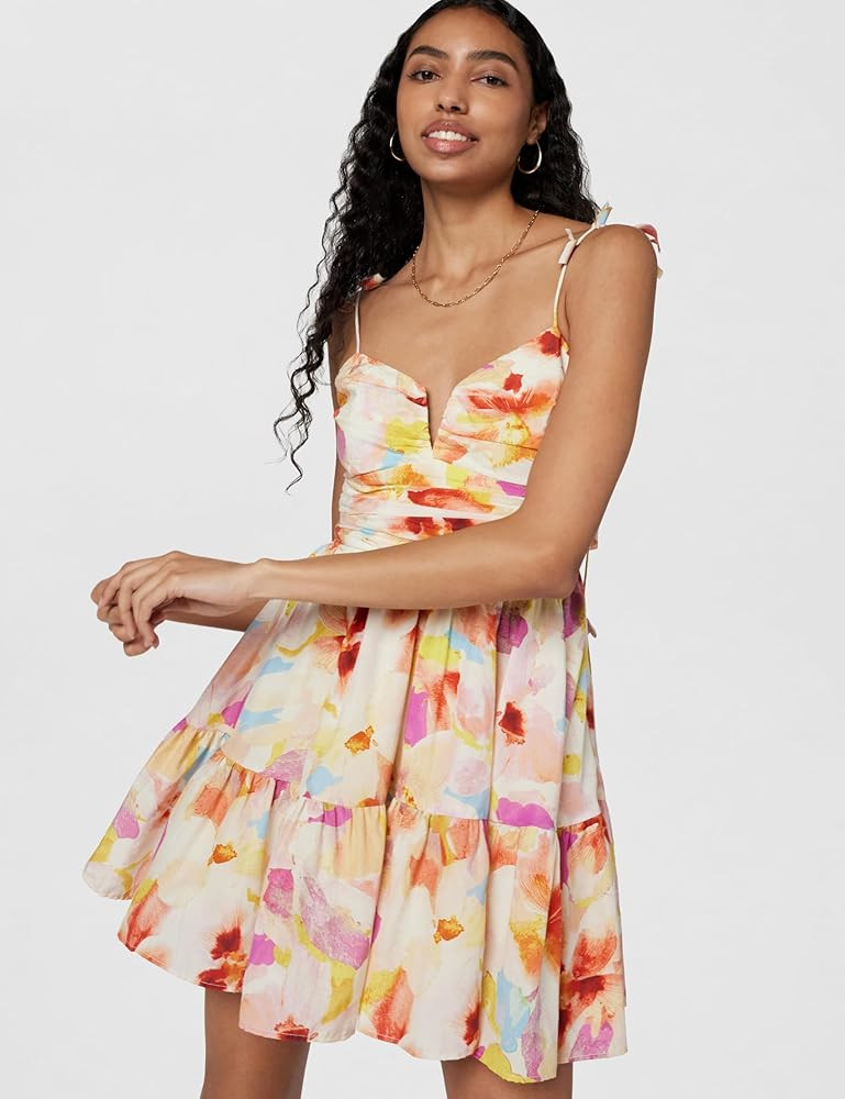 AMUR Women's Amelie Beaded Strap Day Dress | Amazon (US)