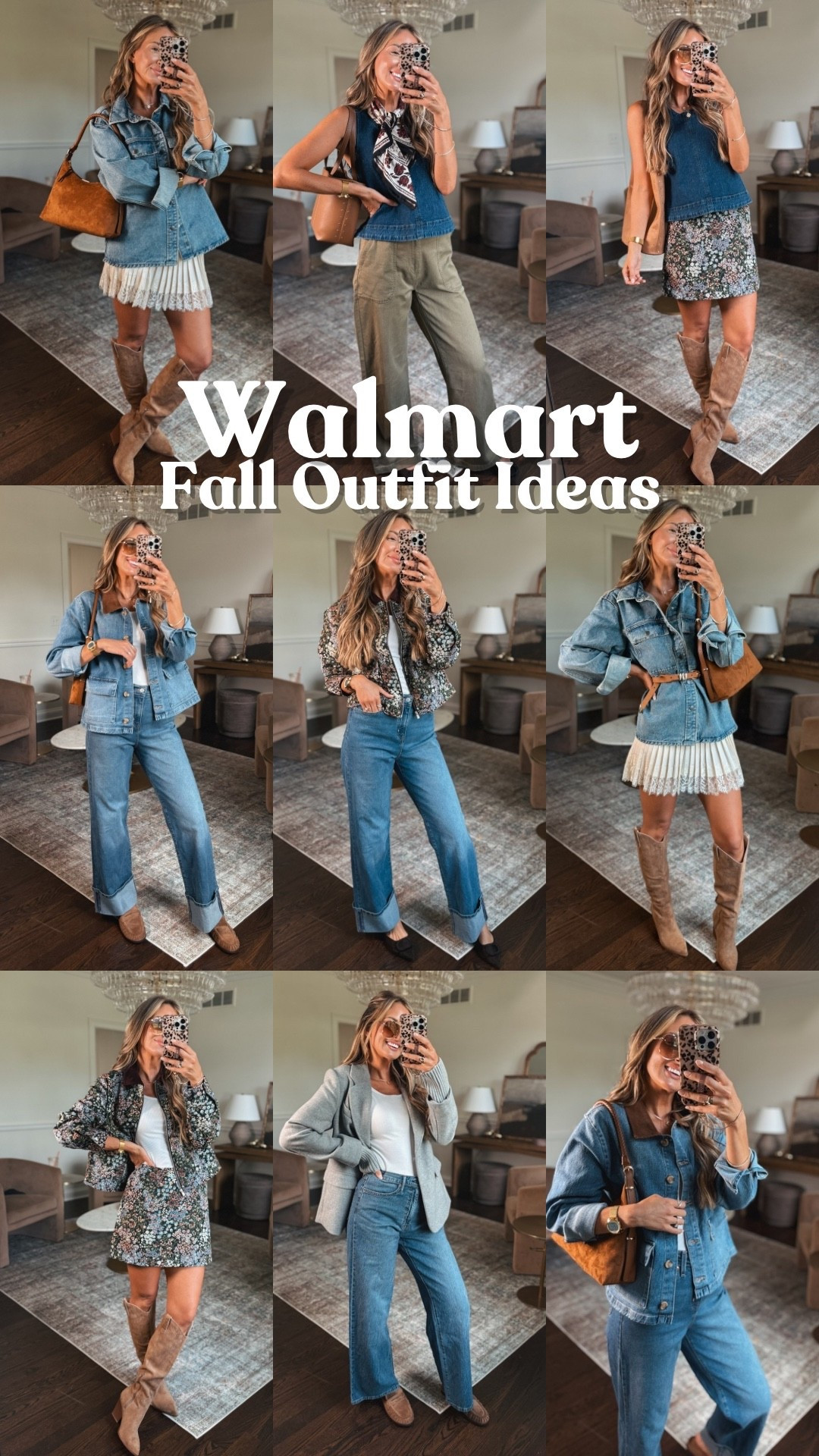 Fall outfits all from @Walmart  the denim, jackets and cute tops are all SO good! #walmartpartner #walmartstyle

#LTKootd #LTKgrwm