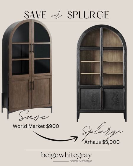 Finally an arched cabinet that is affordable!!!! World market just came out with a very similar version to a designer version!! An arched cabinet for $900! Wow! I am in love! Don’t snooze!!! 

#LTKstyletip #LTKhome #LTKSeasonal