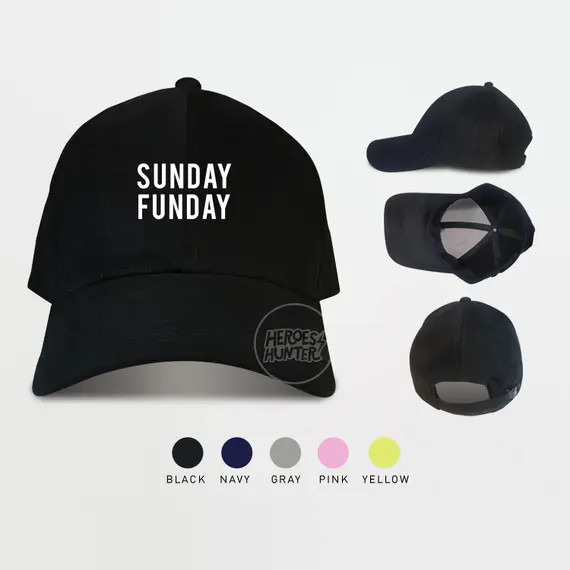Sunday Funday Baseball Caps | Etsy (US)