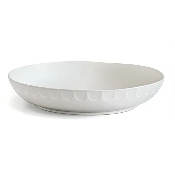 Over and Back White Stoneware Serving Bowl | Walmart (US)