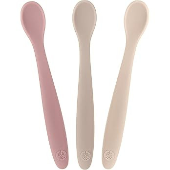 WeeSprout Silicone Baby Spoons - First Stage Infant Feeding Spoons With Soft-Tip, Bendable Baby U... | Amazon (US)