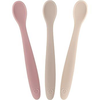 WeeSprout Silicone Baby Spoons - First Stage Infant Feeding Spoons With Soft-Tip, Bendable Baby U... | Amazon (US)