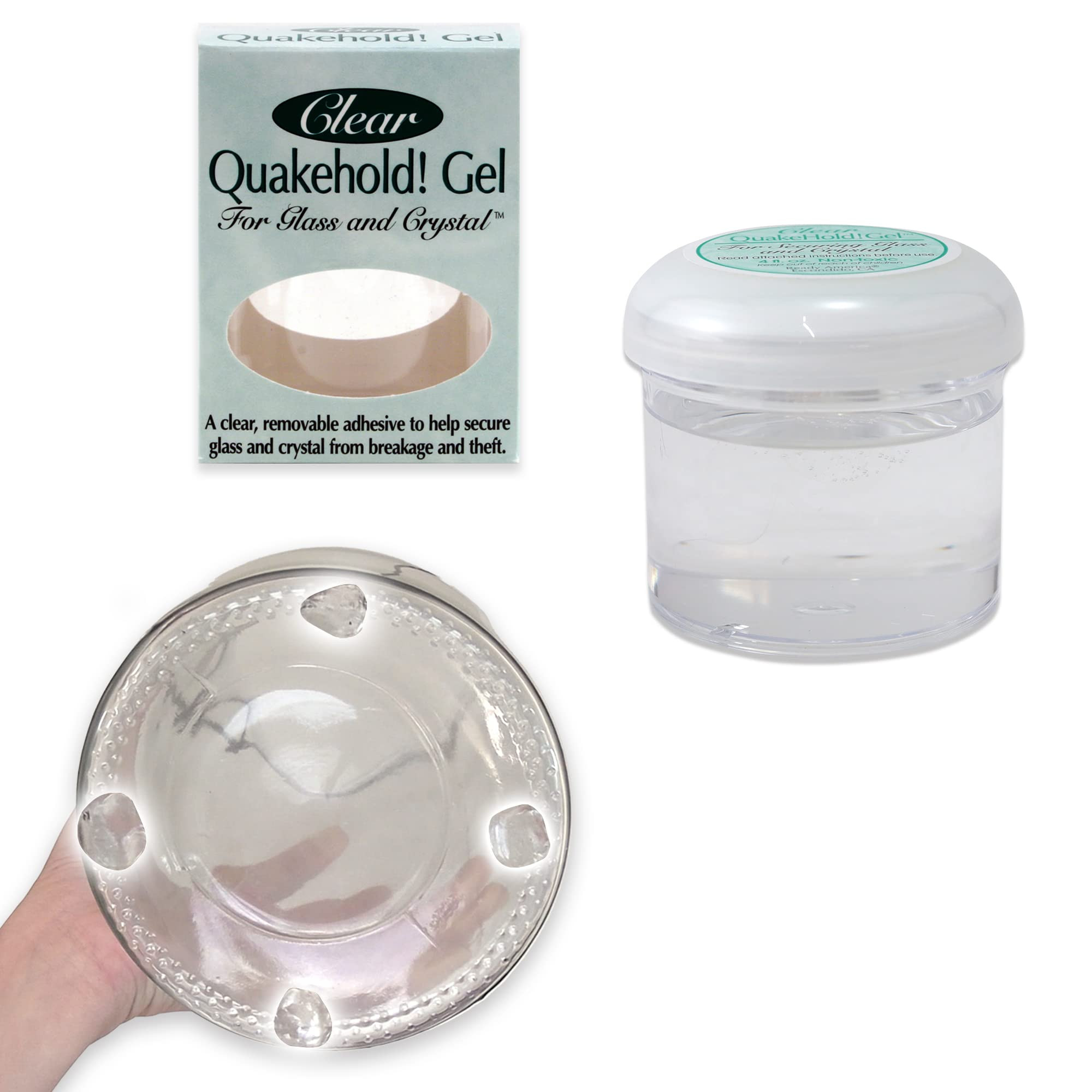 Quakehold! 22111 Gel for Glass and Crystal, Clear, 4oz | Amazon (US)