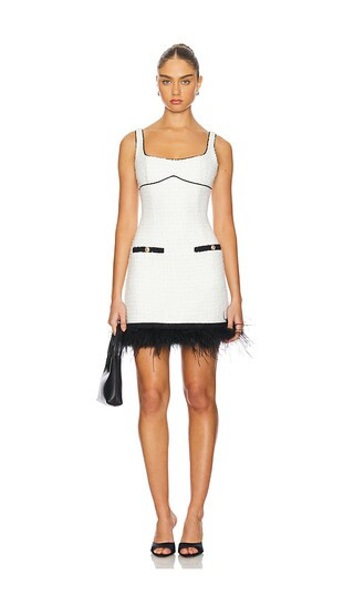 Velma Dress in Ivory & Black | Revolve Clothing (Global)