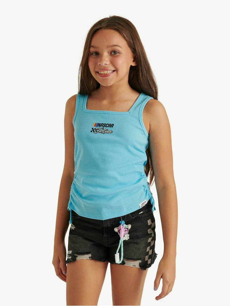 Justice Girl's NASCAR X Justice Collab Cinch Tank, Sizes XS - XLP | Walmart (US)