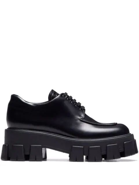 Prada Zapatos Con Agujetas Monolith  - Farfetch | Farfetch Global