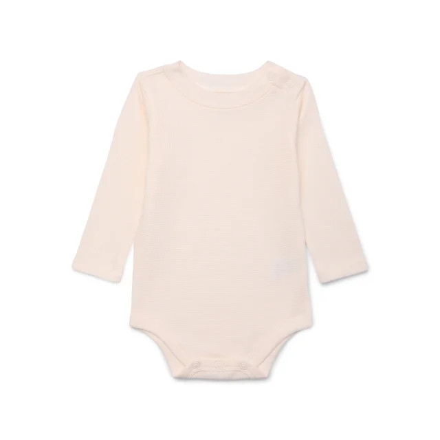 Garanimals Baby Boy Solid Thermal Bodysuit with Long Sleeves, Sizes 0M-24M | Walmart (US)