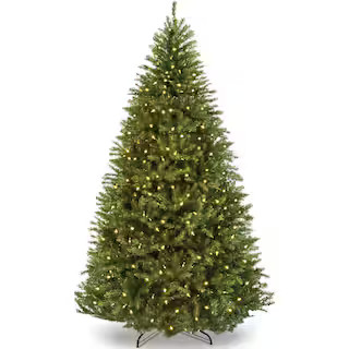 6 ft. Pre-Lit Incandescent Fir Artificial Christmas Tree with 450 Warm White Lights | The Home Depot