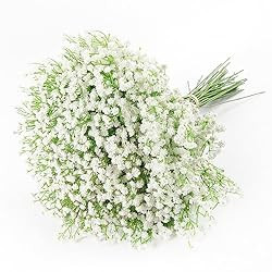 DEEMEI Babys Breath Artificial Flowers 15 PCS Fake Babys Breath Flowers Artificial Bulk White Gyp... | Amazon (US)