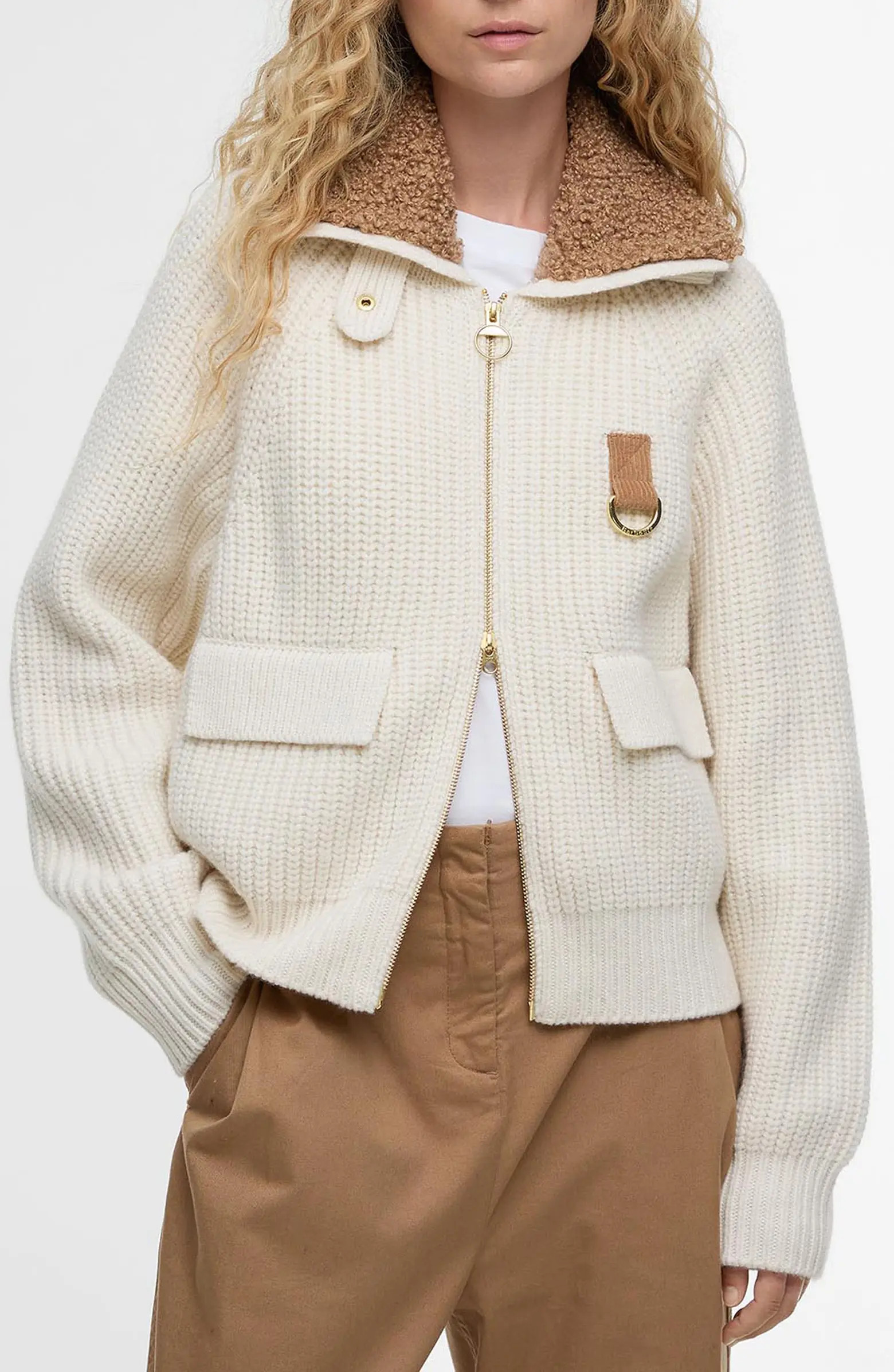 Barbour Marla Knit Bomber Jacket | Nordstrom | Nordstrom