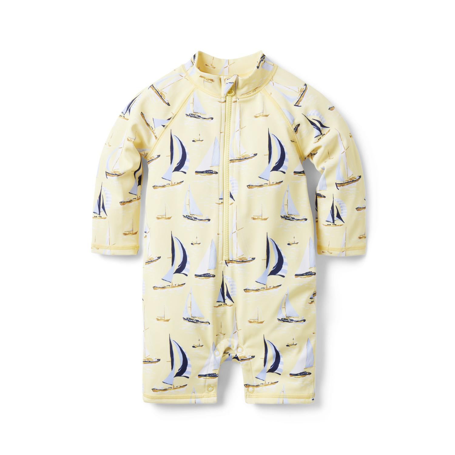 Baby Recycled Sailboat Rash Guard Swimsuit | Janie and Jack