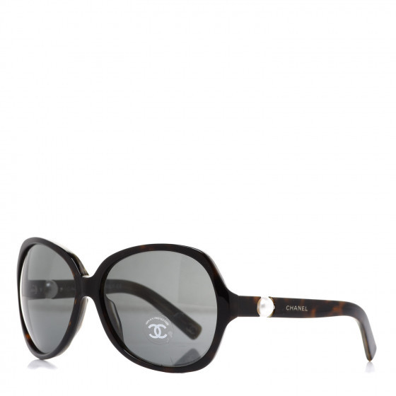 CHANEL Pearl Sunglasses 5141-H Dark Khaki | Fashionphile