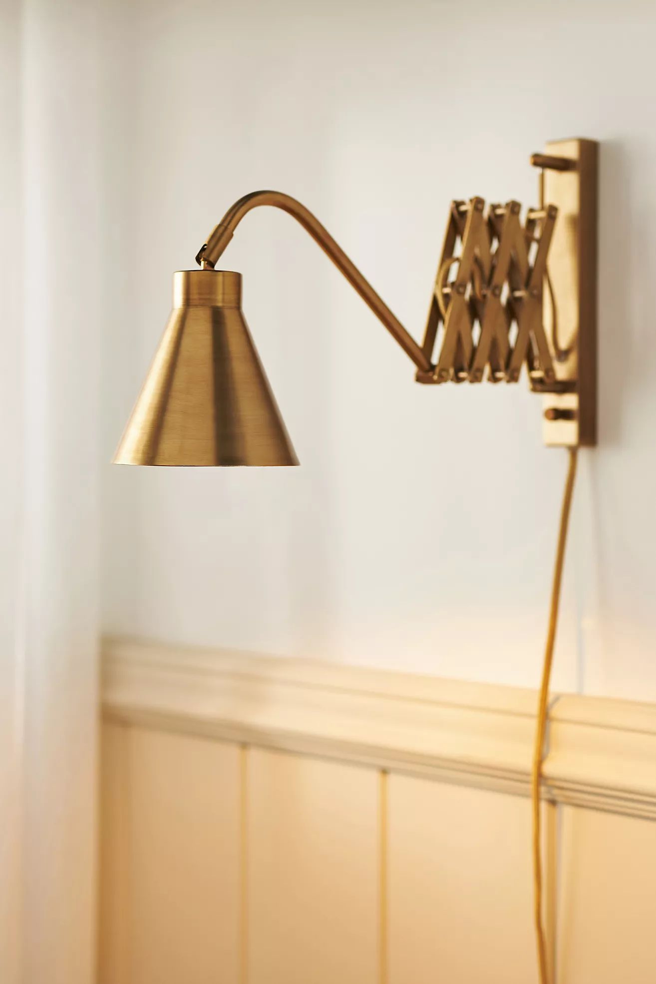 Katie Hodges Brass Accordion Sconce | Anthropologie (US)