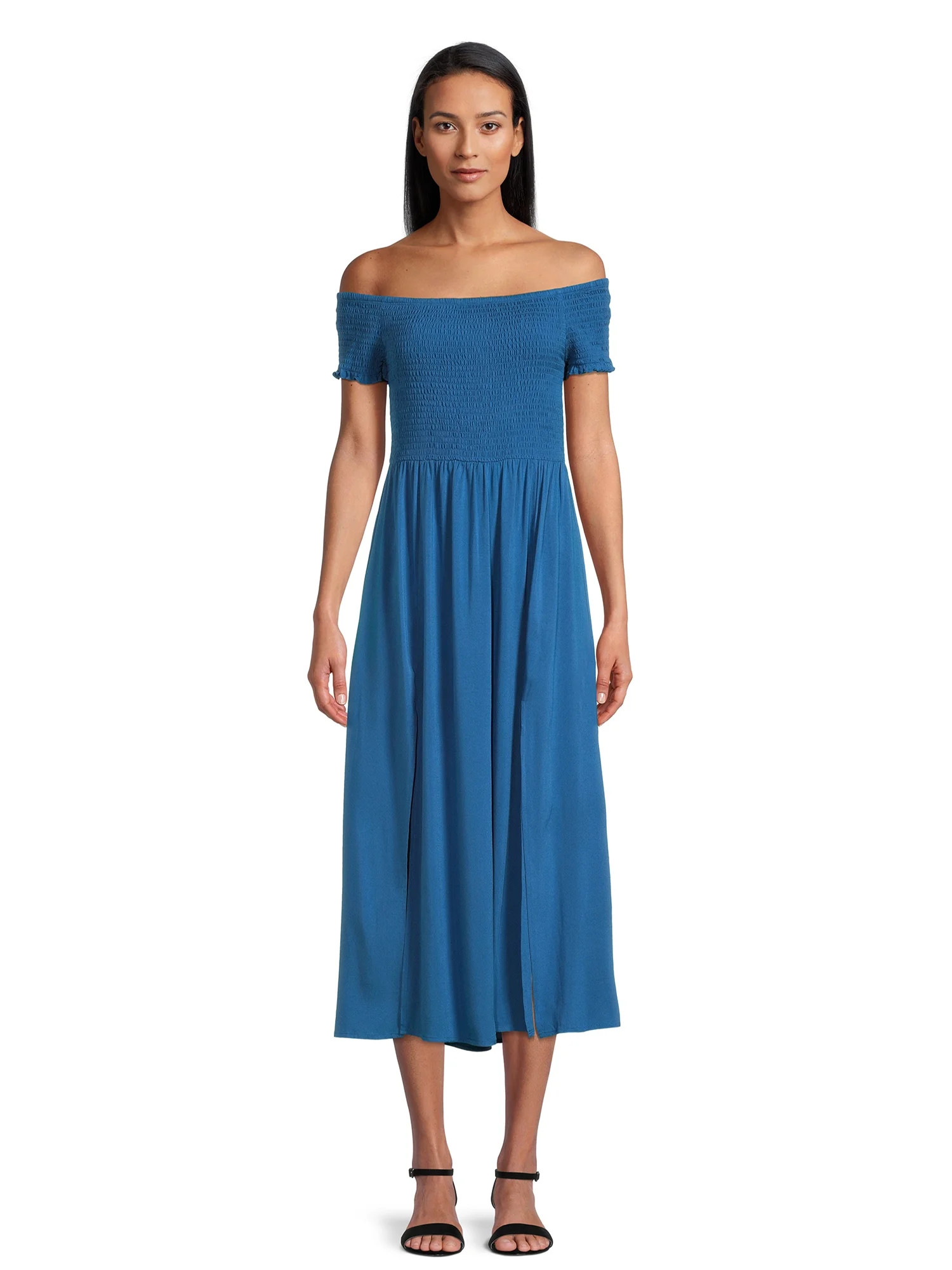 Nine.Eight Women's Off The Shoulder Smocked Dress | Walmart (US)